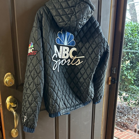 Vintage Reversible NBC Sports Quilted Jacket